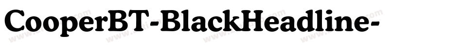 CooperBT-BlackHeadline字体转换