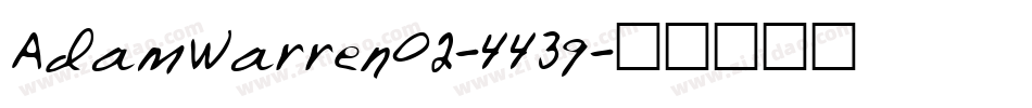 AdamWarren02-4439字体转换