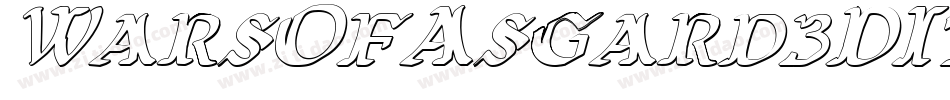 WarsOfAsgard3DItalic-l3eD字体转换