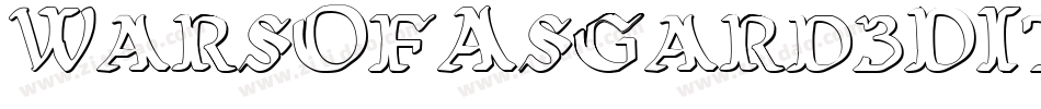 WarsOfAsgard3DItalic-l3eD字体转换