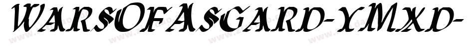 WarsOfAsgard-yMxd字体转换