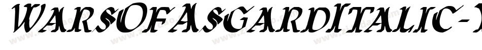 WarsOfAsgardItalic-Y25q字体转换 WarsOfAsgardItalic-Y25q字体转换