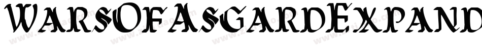WarsOfAsgardExpanded-B4AB字体转换 WarsOfAsgardExpanded-B4AB字体转换