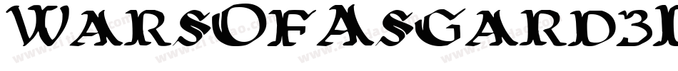WarsOfAsgard3DItalic-l3eD字体转换