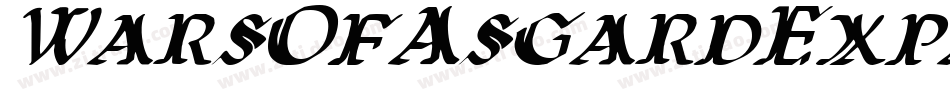 WarsOfAsgardExpanded-B4AB字体转换 WarsOfAsgardExpanded-B4AB字体转换