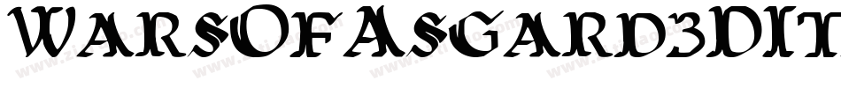WarsOfAsgard3DItalic-l3eD字体转换