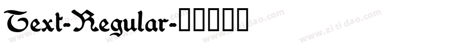 Text-Regular字体转换