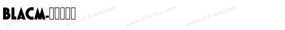 BLACM字体转换