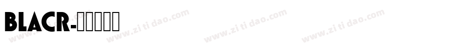 BLACR字体转换