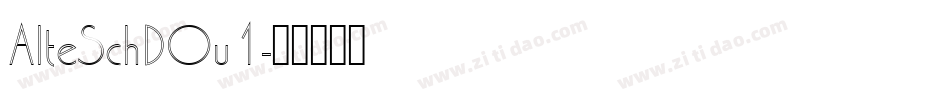 AlteSchDOu1字体转换