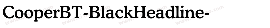 CooperBT-BlackHeadline字体转换