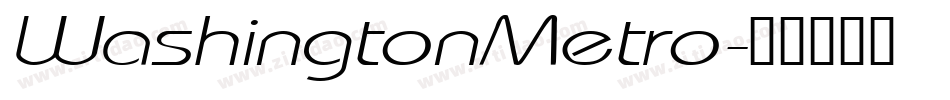 WashingtonMetro字体转换