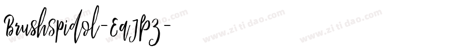 BrushSpidol-EaJPz字体转换