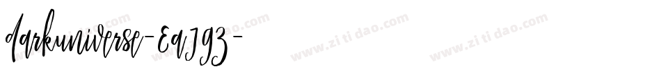 Darkuniverse-EaJGz字体转换