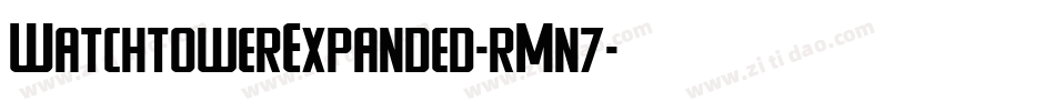 WatchtowerExpanded-rMn7字体转换