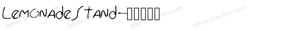 LemonadeStand字体转换