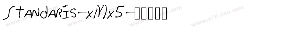 Standaris-xMx5字体转换
