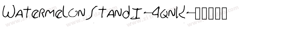 WatermelonStandI-4qnK字体转换