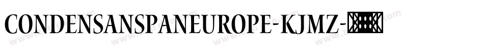 Condensanspaneurope-KJmZ字体转换
