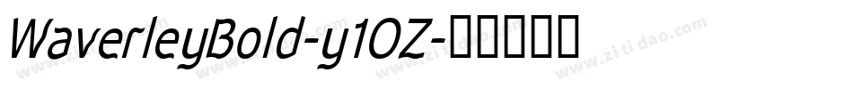 WaverleyBold-y1OZ字体转换