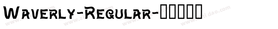 Waverly-Regular字体转换