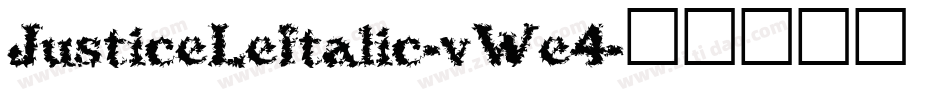 JusticeLeftalic-vWe4字体转换
