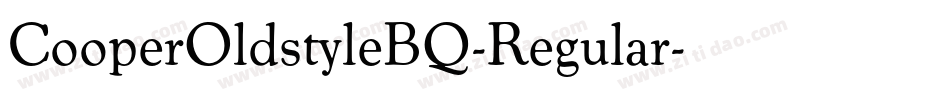 CooperOldstyleBQ-Regular字体转换