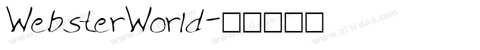 WebsterWorld字体转换