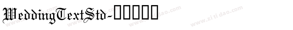 WeddingTextStd字体转换