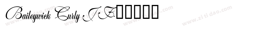 BaileywickCurlyJF字体转换