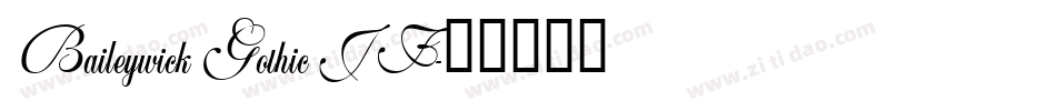 BaileywickGothicJF字体转换