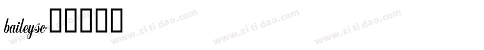 baileysc字体转换