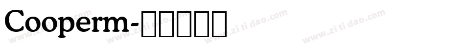 Cooperm字体转换