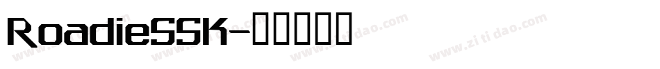 RoadieSSK字体转换