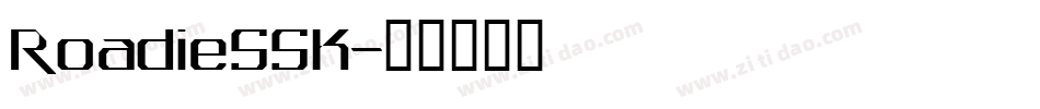 RoadieSSK字体转换