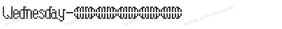 Wednesday字体转换