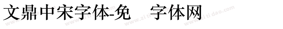 文鼎中宋字体字体转换