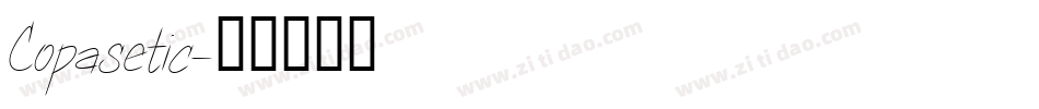 Copasetic字体转换