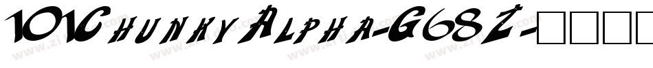 101ChunkyAlpha-G68Z字体转换