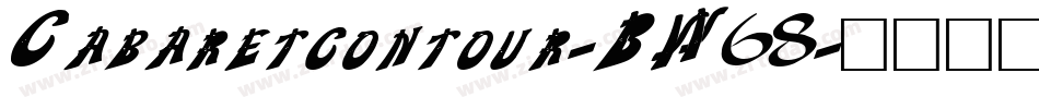 Cabaretcontour-BW68字体转换