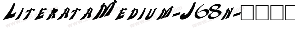 LiterataMedium-J68n字体转换