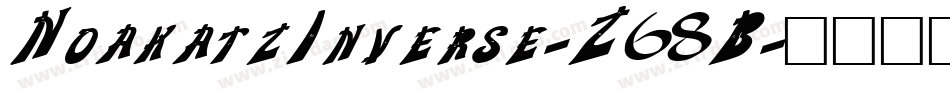 NoakatzInverse-Z68B字体转换