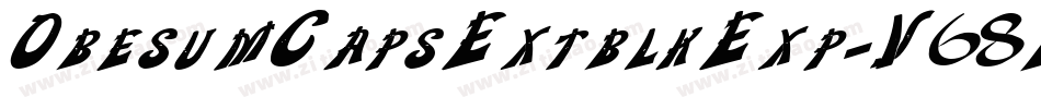 ObesumCapsExtblkExp-V68B字体转换 ObesumCapsExtblkExp-V68B字体转换