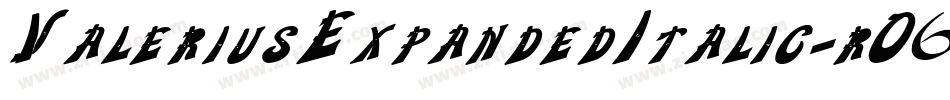 ValeriusExpandedItalic-rO68字体转换