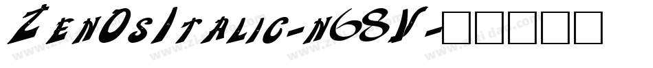 ZenOsItalic-n68V字体转换