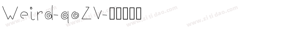 Weird-qoZV字体转换