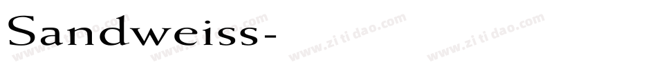 Sandweiss字体转换