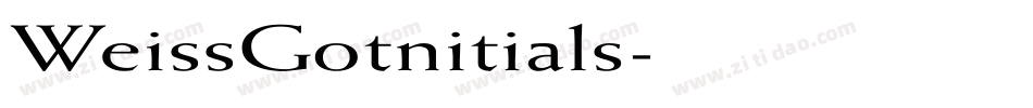 WeissGotnitials字体转换