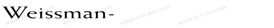 Weissman字体转换
