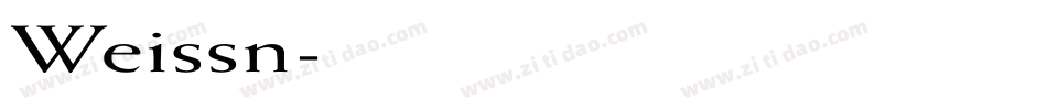 Weissn字体转换